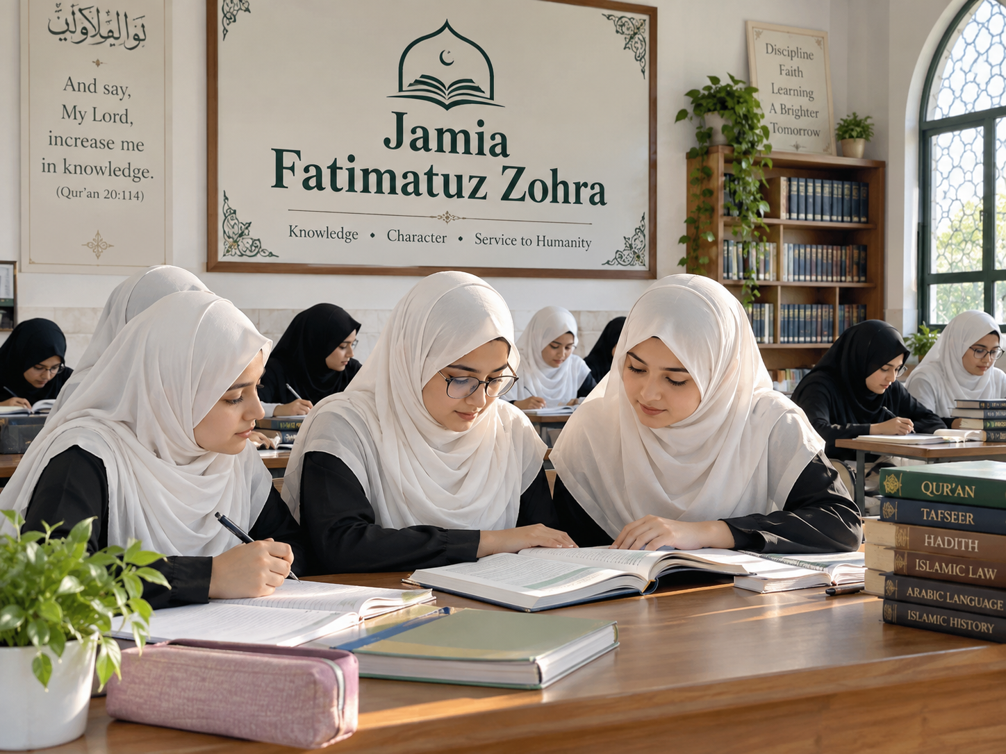 Students at Jamia Fatimatuz Zohra